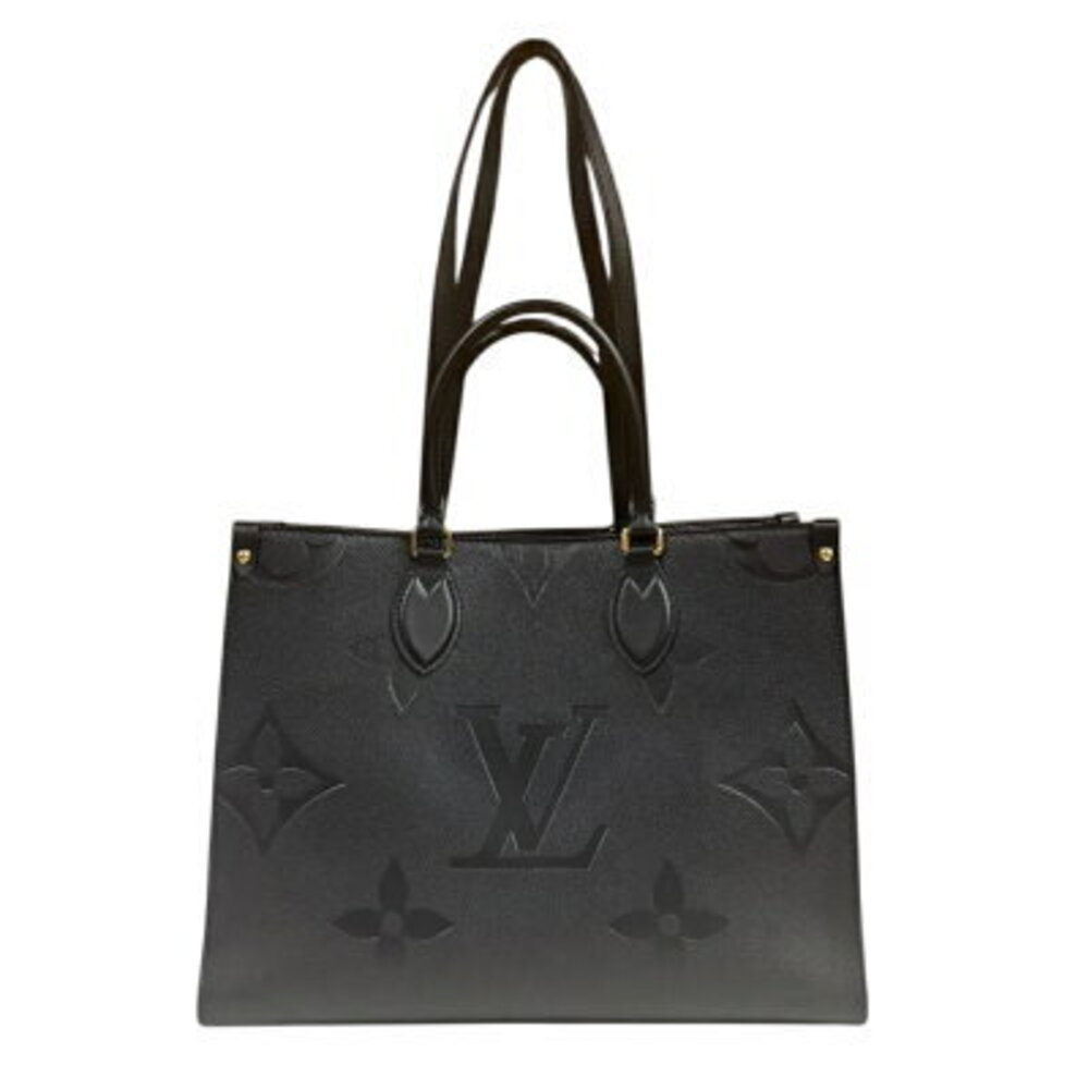 Louis Vuitton OnTheGo Monogram Empreinte Shoulder Bag Black